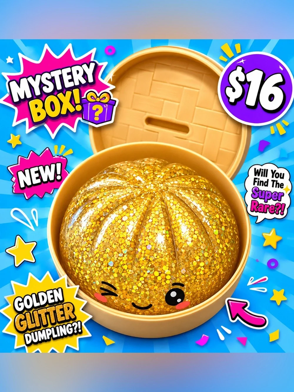 Rainbow Mystery Squishy Bun Fidget Toy - Sugar Edition viral